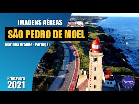 Imagens Aéreas São Pedro de Moel, Farol Penedo da Saudade - Marinha Grande, Portugal 4K ?