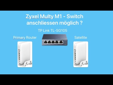 Zyxel Multy M1 - Switch anschliessen