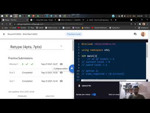 Google Kick Start | Round H | Retype | Full Answer code | Easy understanding | C++