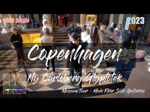 Copenhagen, Denmark | Ny Carlsberg Glyptotek | Upstairs Museum Tour | City Tour | 4K | Winter | 2023
