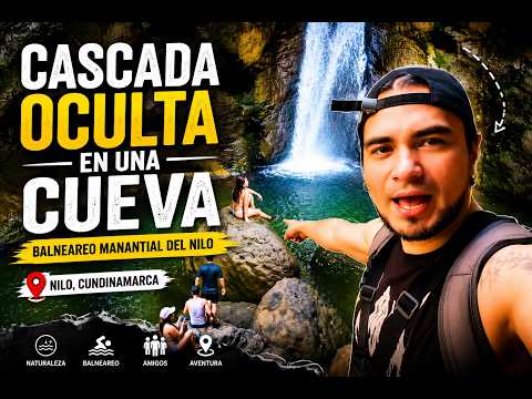 😱 Encontramos una CASCADA OCULTA dentro de una CUEVA en Nilo, Cundinamarca