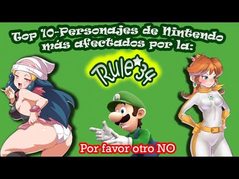 Top 10-Personajes de NINTENDO más AFECTADOS por la RULE 34
