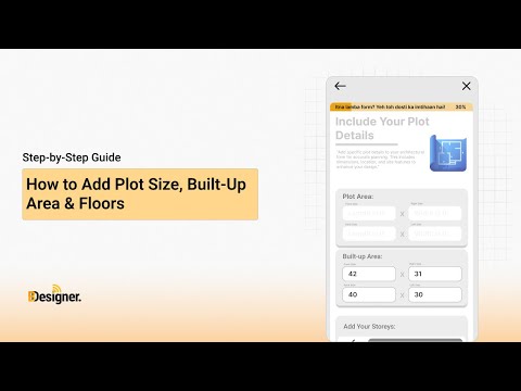 How to Add Plot Size, Built-Up Area & Floors
