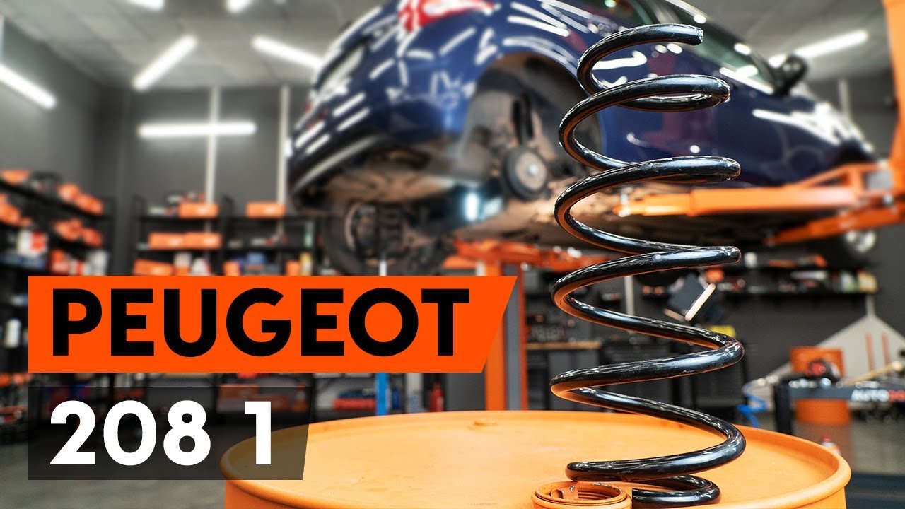 Como mudar molas de suspensão da parte traseira em Peugeot 208 1 - guia de substituição