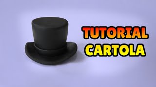 🔴 FAÇA uma CARTOLA - Tutorial Fácil Biscuit, Pasta Americana, Clay ou Plastilina - DIY