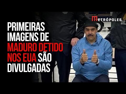 Veja primeiras imagens de Maduro sob custódia nos EUA