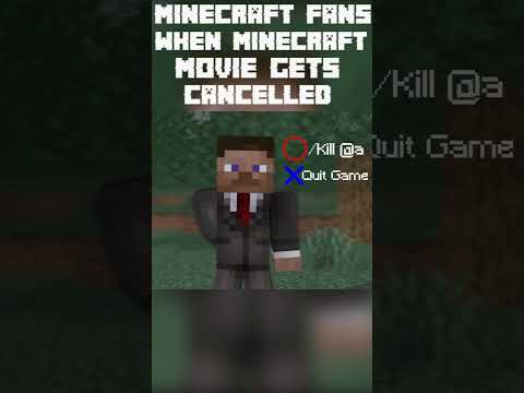 Incredible! Minecraft Movie Canceled #memes