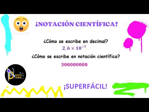 Cómo escribir números en notación científica (súper fácil)