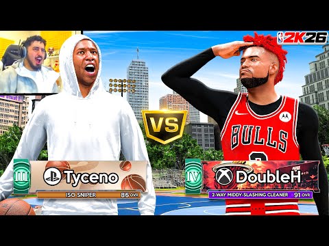 TYCENO vs DOUBLE H in NBA 2K26! Best 6'8 Iso Demigod Build vs 6'3 Shot Creator Build! (7 matchups)