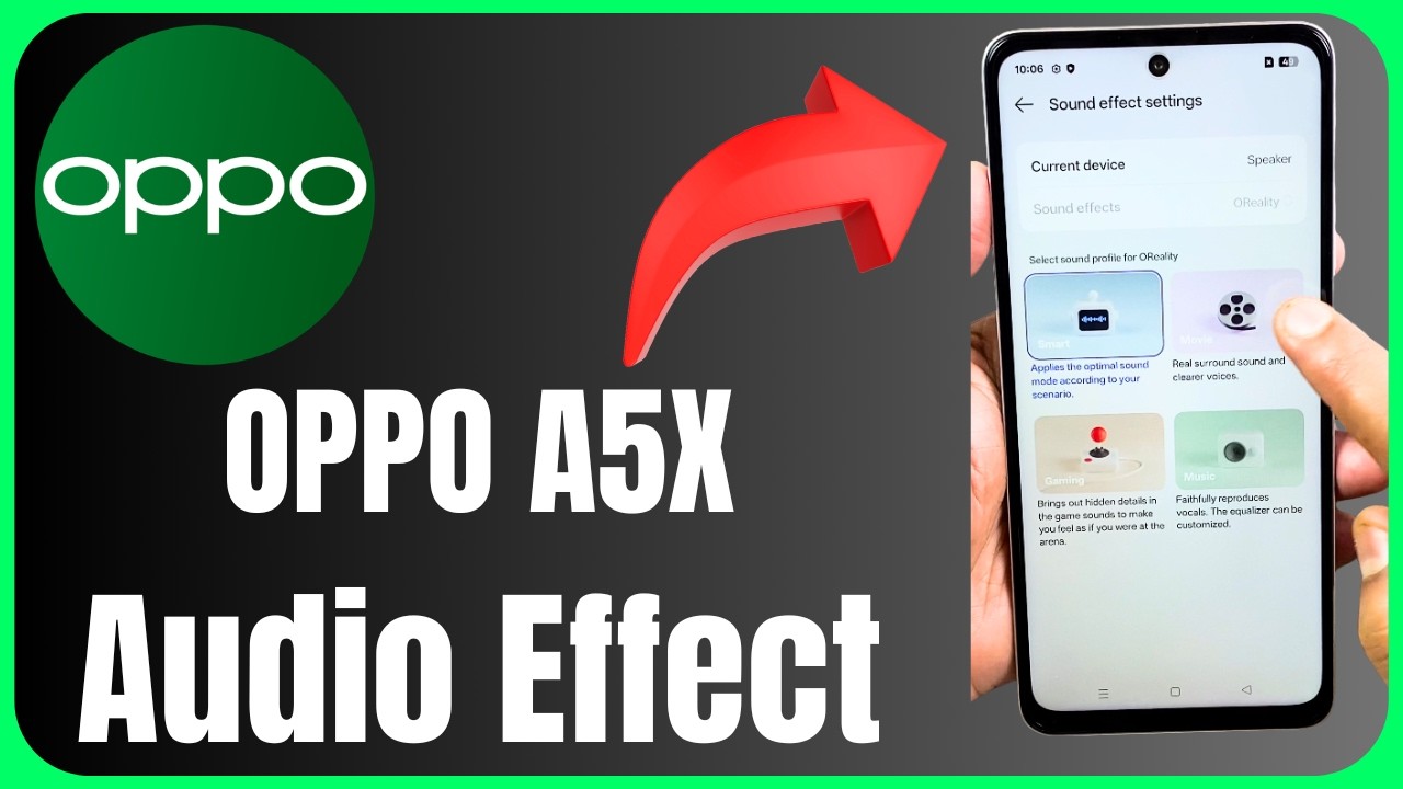 Oppo A5X Audio Effect Setup in 1 Minute