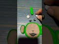 Making Teletubbies Dipsy Face Clay Shorts
