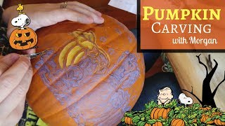 How To Pumpkin Carve (Surface Carving) | Tips & Tricks | Time-Lapse