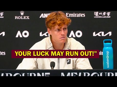 Jannik Sinner REACTION when Reporter Calls him LUCKY