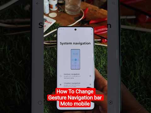 How to Change Gesture Navigation bar Moto G96 5G, All Moto Smartphone Gesture bar remove #shorts
