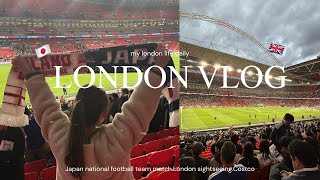 【vlog】日本代表vsイングランド代表の試合をウェンブリースタジアムで観戦⚽️|ロンドンで初コストコ|ビスタービレッジ
