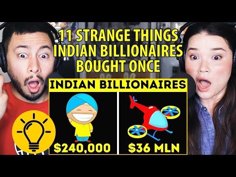 11 STRANGE THINGS INDIAN BILLIONAIRES BOUGHT ONCE | Brightside | Reaction by Jaby Koay & Achara!