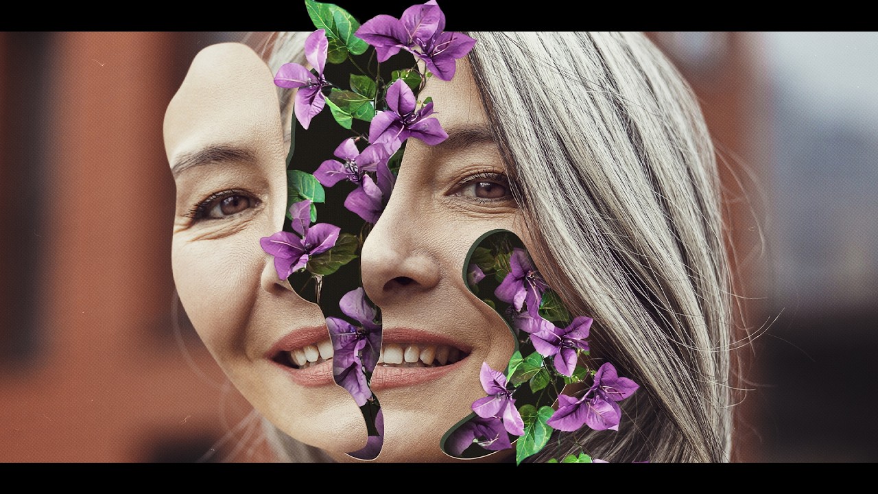 Floral Portrait - Photoshop