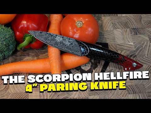 Unboxing The Scorpion Hellfire 4" Paring Knife | Damascus