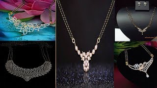 Latest  Designer Diamond Mangalsutra Designs Collections