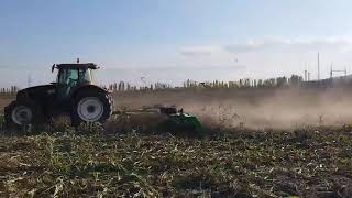 Szártörő, szárzúzó, aprító henger 6 méter, vontatott, nyitott (dob Ø470 mm), napraforgó, cirok, kukorica