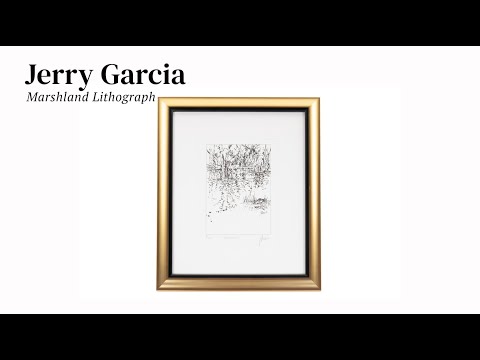 Jerry Garcia Signed "Marshland" Lithograph, Unreleased