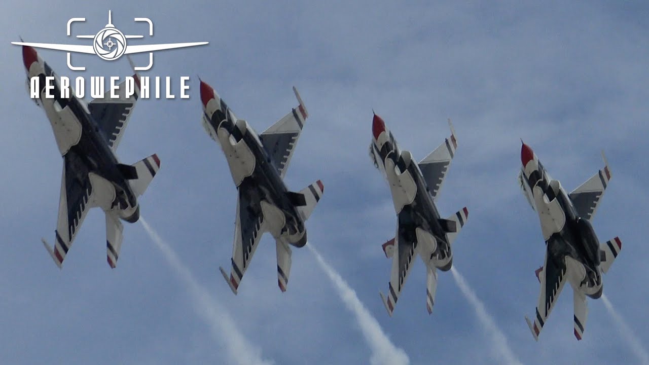 USAF Air Demonstration Squadron - The THUNDERBIRDS Flight Demonstration at Great TN Airshow 05Jun21