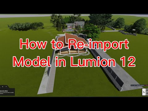 How to Re-import sketchup model to lumion 12 (easy step by step)