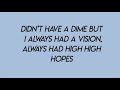 high hopes - panic! at the disco (lyrics)