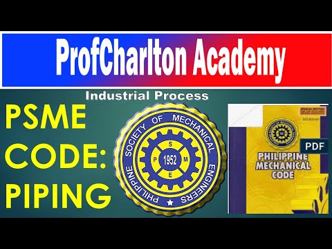 PSME LAW/Industrial Process : industrial Piping and  Plumbing Systems