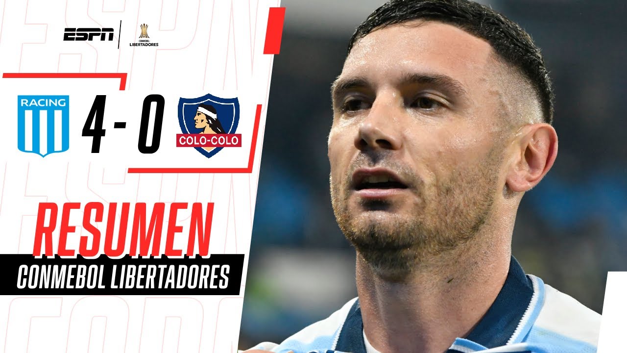 LA ACADEMIA GOLEÓ, CLASIFICÓ Y ELIMINÓ AL CACIQUE DE ALMIRÓN | Racing 4-0 Colo-Colo | RESUMEN