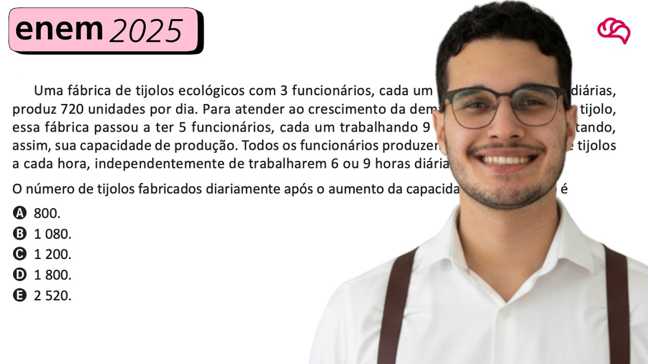 Resolução em Vídeo — Questão 150 ENEM 2025