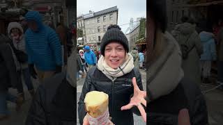 The Cheesiest Bread of All At the Quebec City Christmas Market