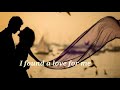 I found a love for me video with lyrics