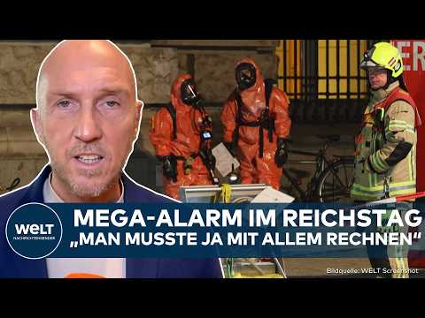 REICHSTAG: Schock in Berlin! Gasmelder löst Großalarm aus – Feuerwehr äußert sich zur Lage!