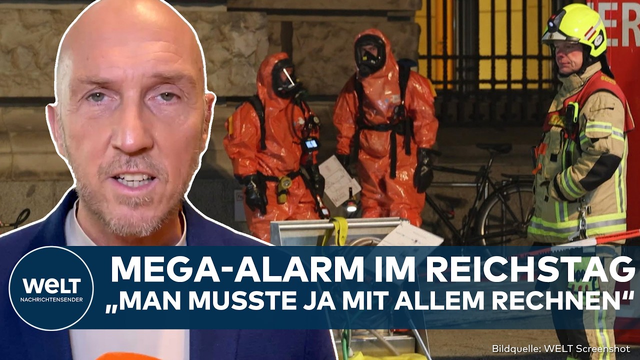 REICHSTAG: Schock in Berlin! Gasmelder löst Großalarm aus – Feuerwehr äußert sich zur Lage!