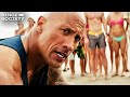 Baywatch 2017 Dwayne Johnson VS Zac Efron Scene