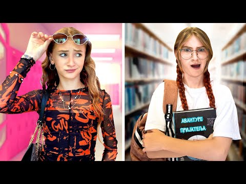 БОГАТИ УЧЕНИЦИ VS СИРОМАШНИХ УЧЕНИКА ☀️ Nikol авантуре у школи | Забавни изазови у школи