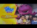I Love To Sing With Barney Sampler