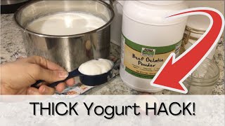 How to Make THICK Yogurt without Straining // Easy Hack!