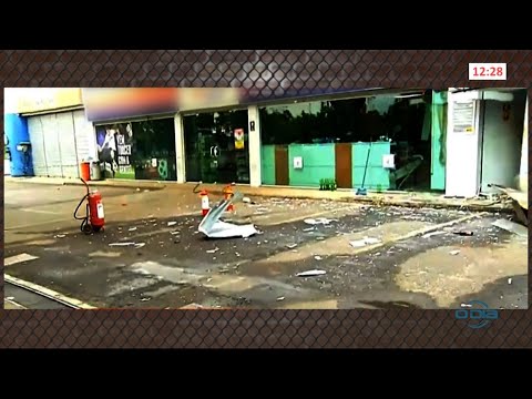 Bandidos explodem cofre de Posto de Combustível 25 01 2021