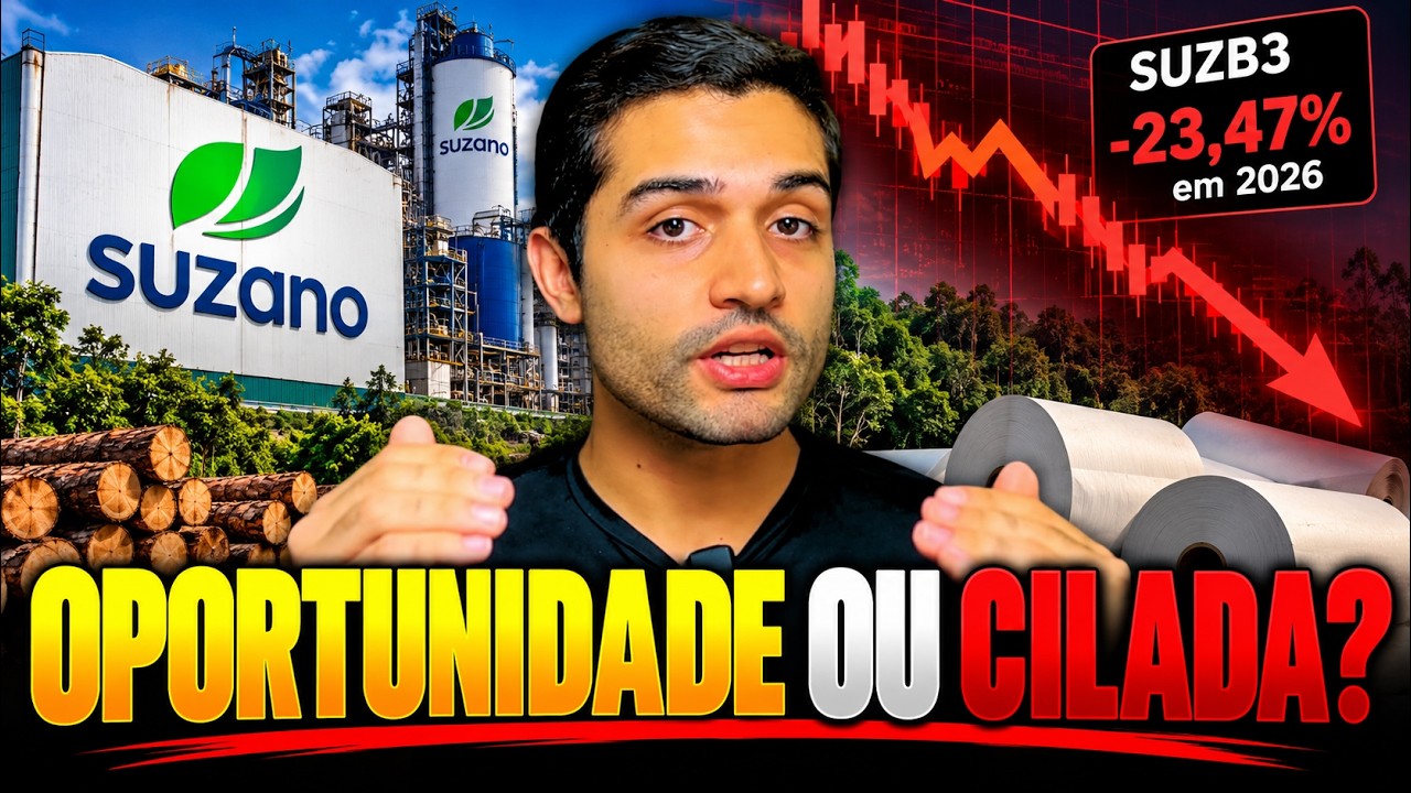 A SUZANO ESTÁ BARATA DEMAIS PARA IGNORAR? SUZB3 VALE A PENA PARA LONGO PRAZO? POR QUE SÓ CAI?