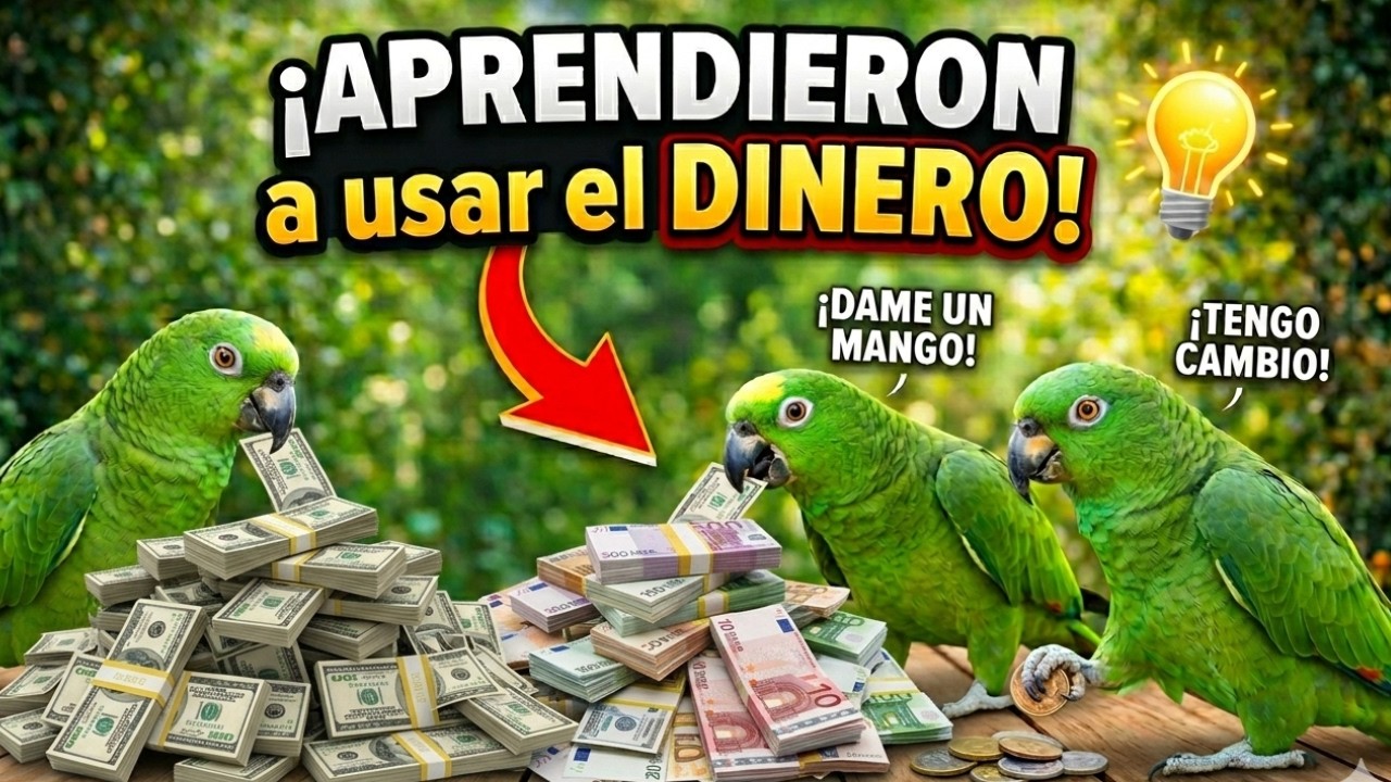 Increible! LOROS Aprendieron a USAR EL DINERO... ¡y Mira que COMPRARON!