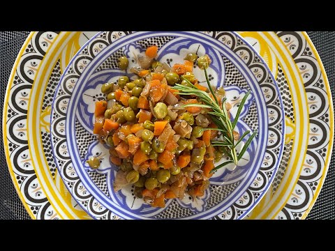 PISELLI E CAROTE STUFATI LIGHT/DIETARY STEWED PEAS AND CARROTS/GUISANTES Y ZANAHORIAS GUISADOS LIGHT