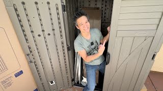 RESIN vs. METAL Outdoor Storage Shed!  Revisited!