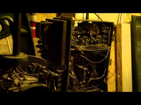 Antique Otis Bottom Drive Winding Drum Traction Elevator Machine Room