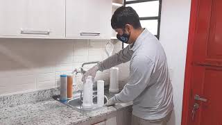 Cómo cambiar los elementos filtrantes (refiles) del Purificador Doble EcoDuo