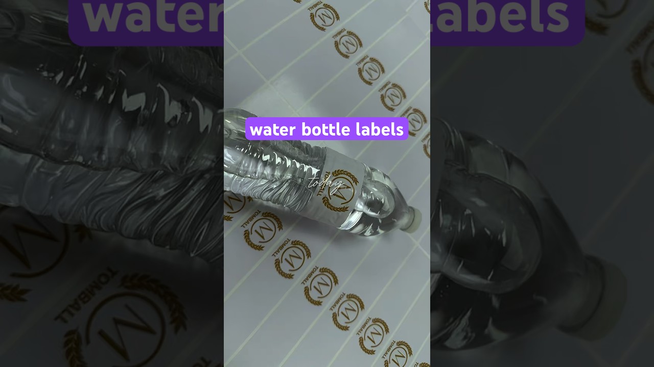 Custom water bottle labels 🏷️