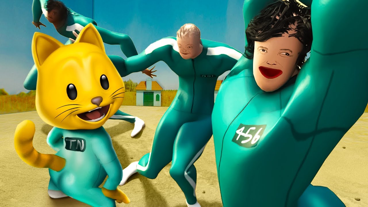 WEIRD Squid Game Animations TRY NOT TO LAUGH CHALLENGE!