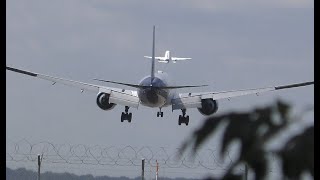4k | B777-369ER - Kuwait Airways approaching EDDM/Munich Airport | 07.2024 | 26R