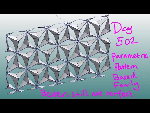 Everyday Revit (Day 502) - Parametric Pattern Based Family (Al Bahar again)